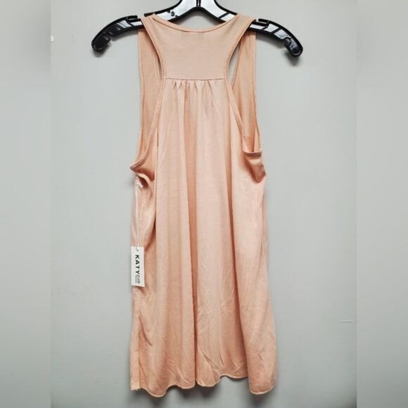 KatyDid Womens XL "Hello Sunshine" Graphic Racerback Tank Top - Peach - Picture 3 of 3